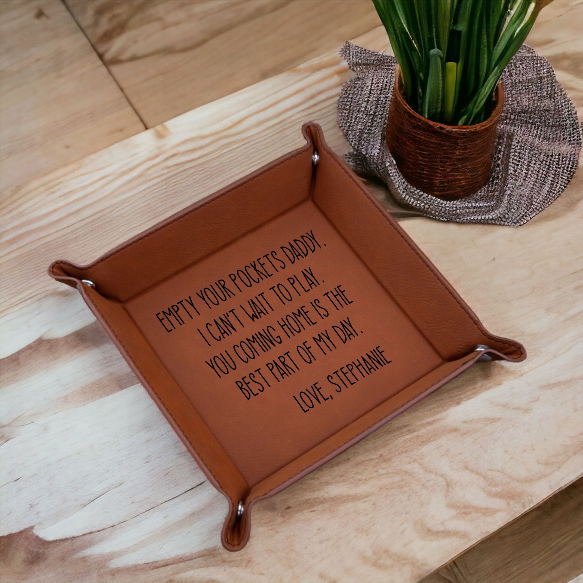 Valet Tray for Dad - color and style options