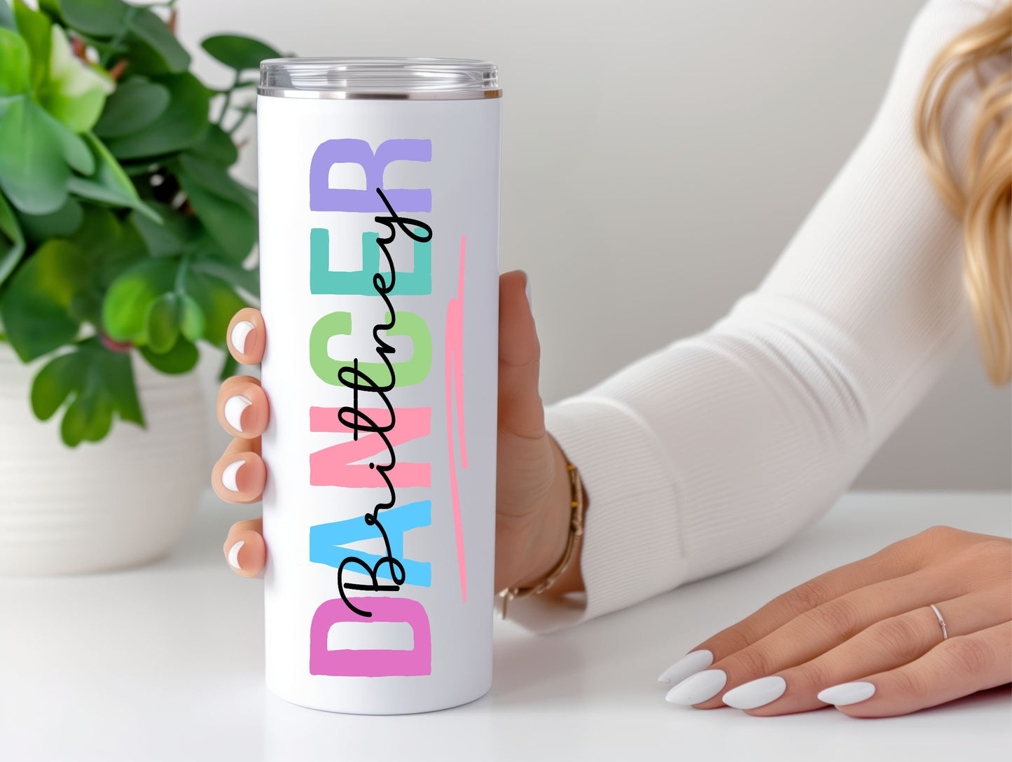 Personalized Dance Tumbler - color and style options