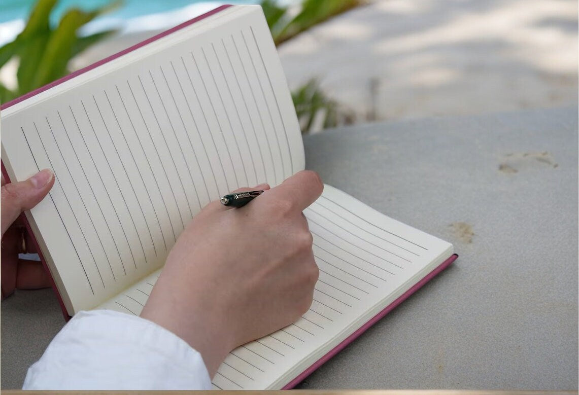 Personalized Birth Flower Journal - personalized engraved gift, family-made in Long Island
