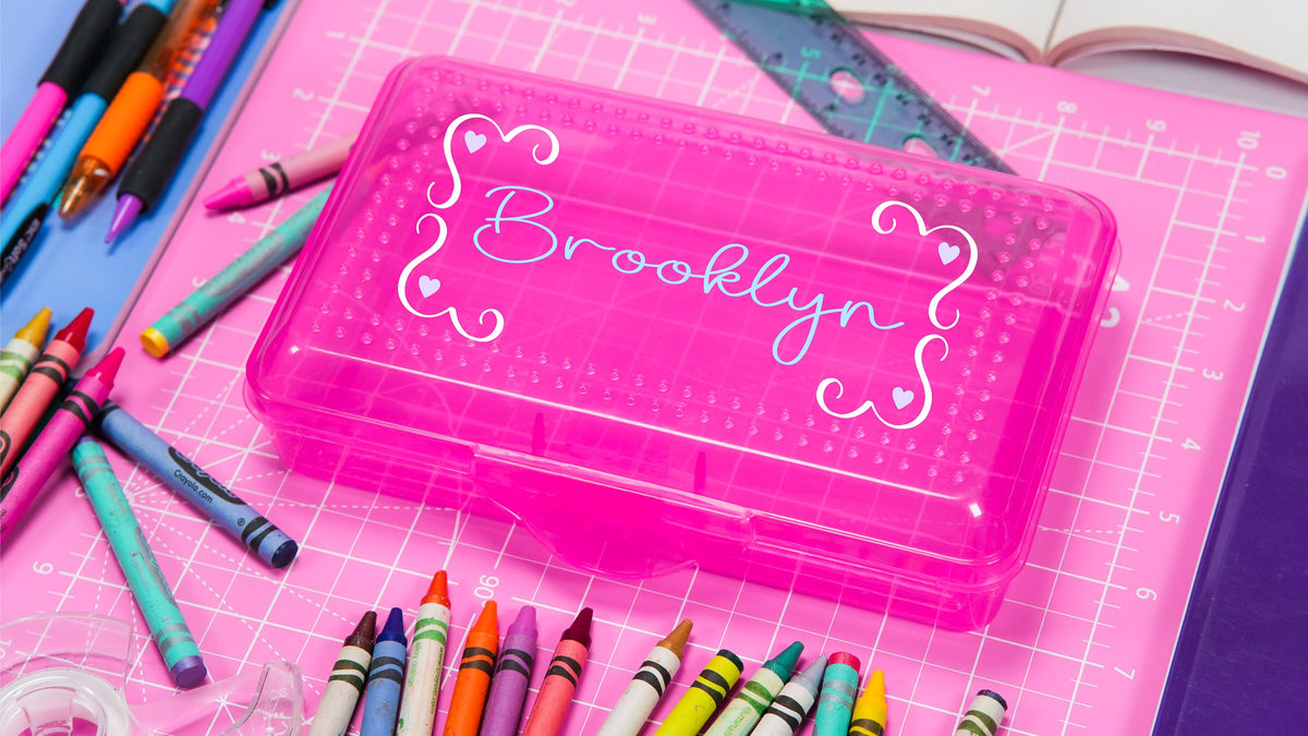 Personalized Plastic Pencil Box