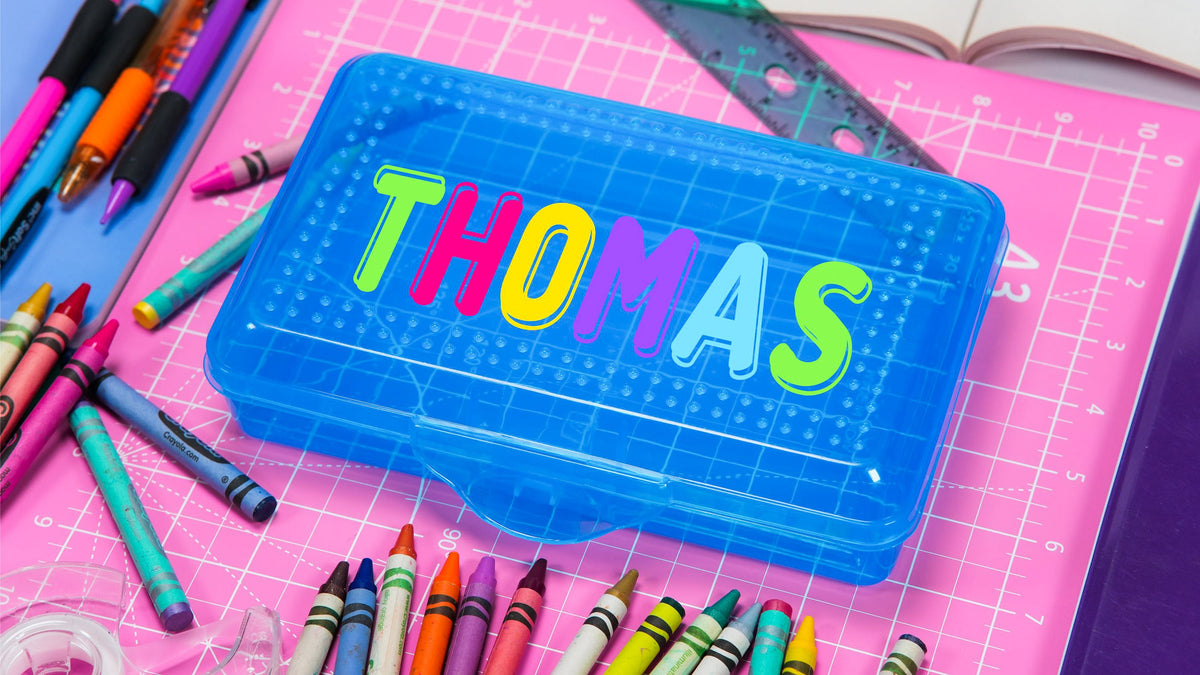 Personalized Plastic Pencil Box