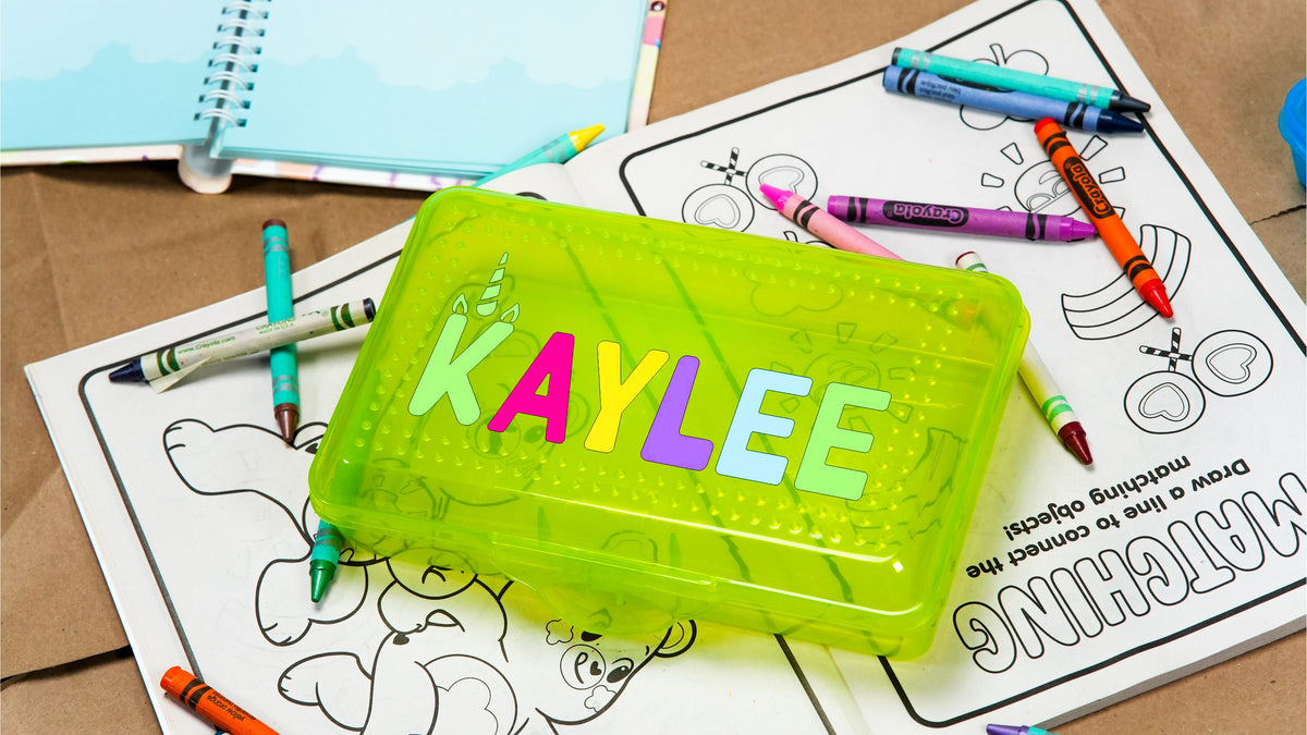 Personalized Plastic Pencil Box