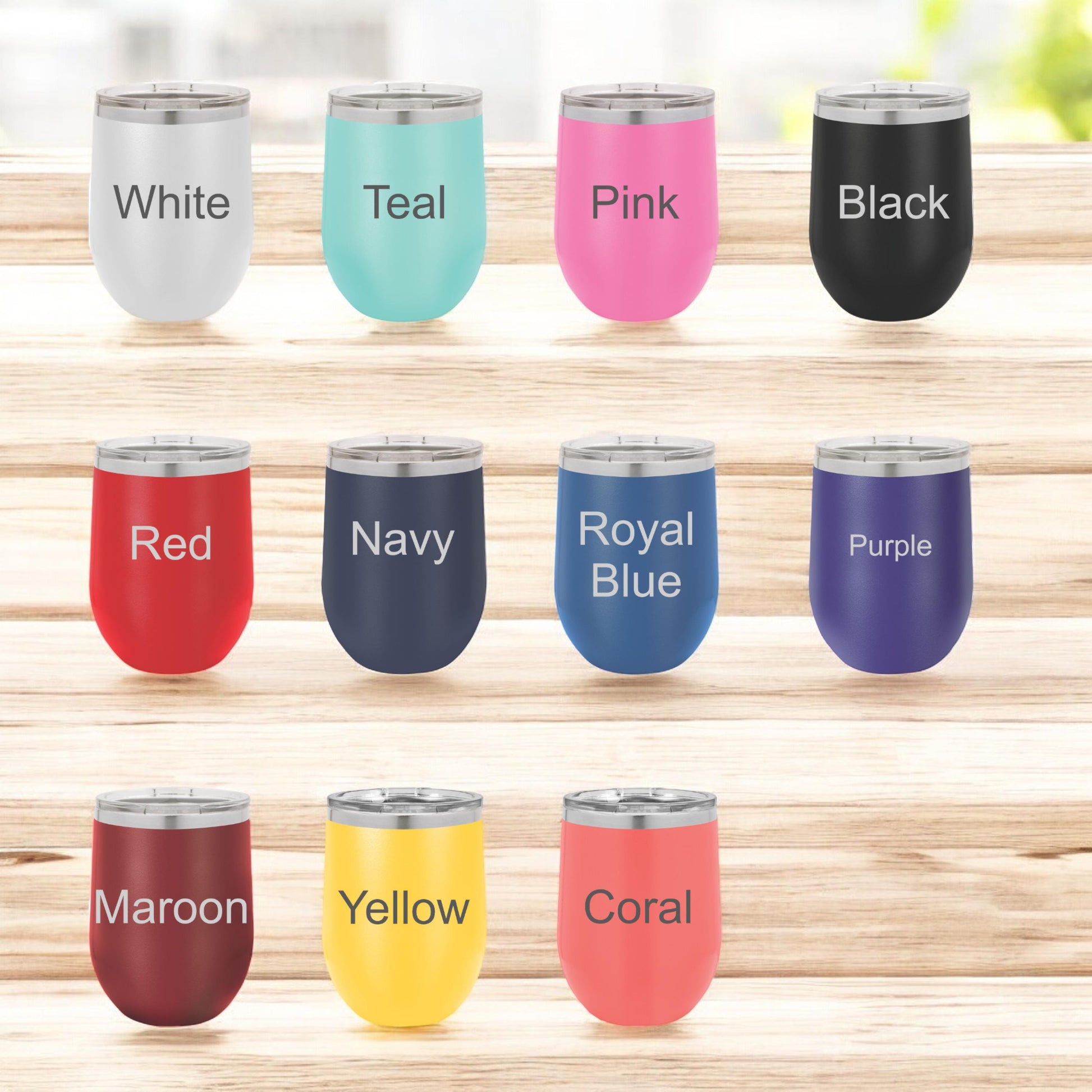 Custom Wine Tumbler - personalization example