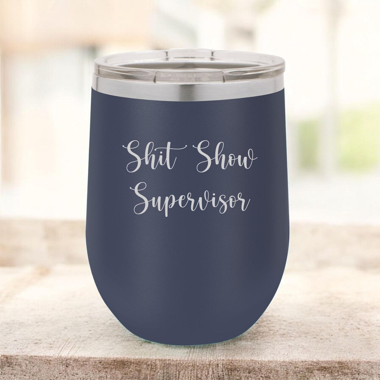 Custom Wine Tumbler - personalization example