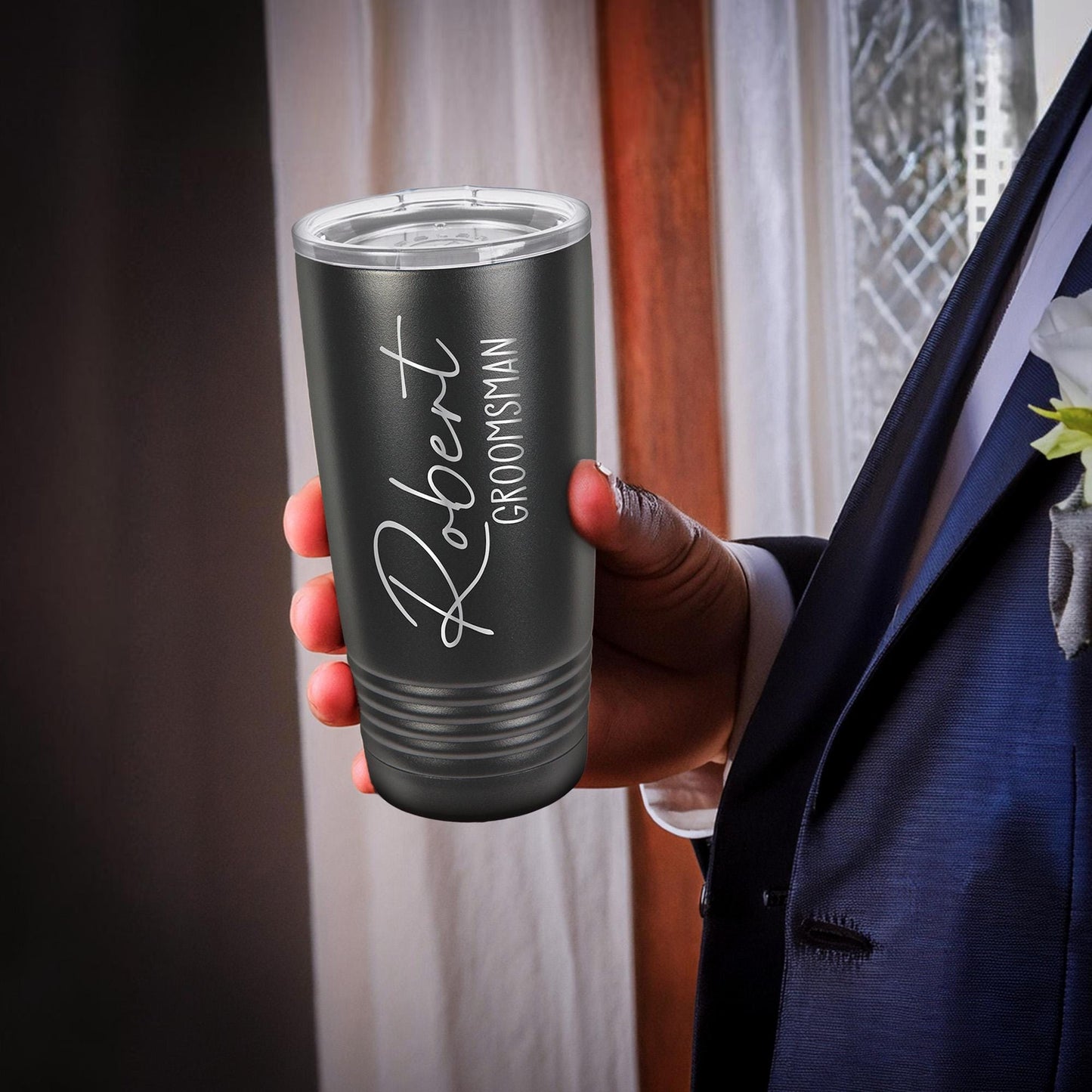 Personalized Groomsmen Tumbler - color and style options