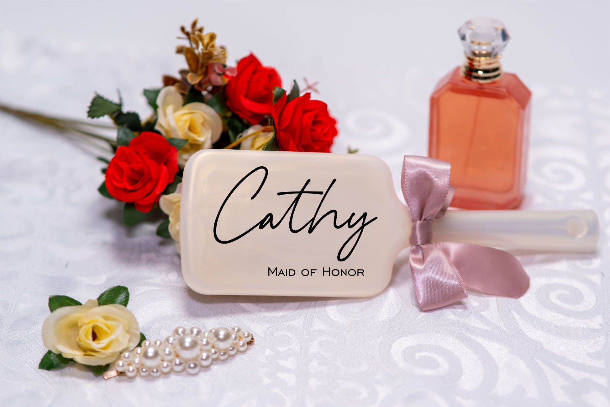 Bridesmaid gift - Personalized Hair Brush - color and style options