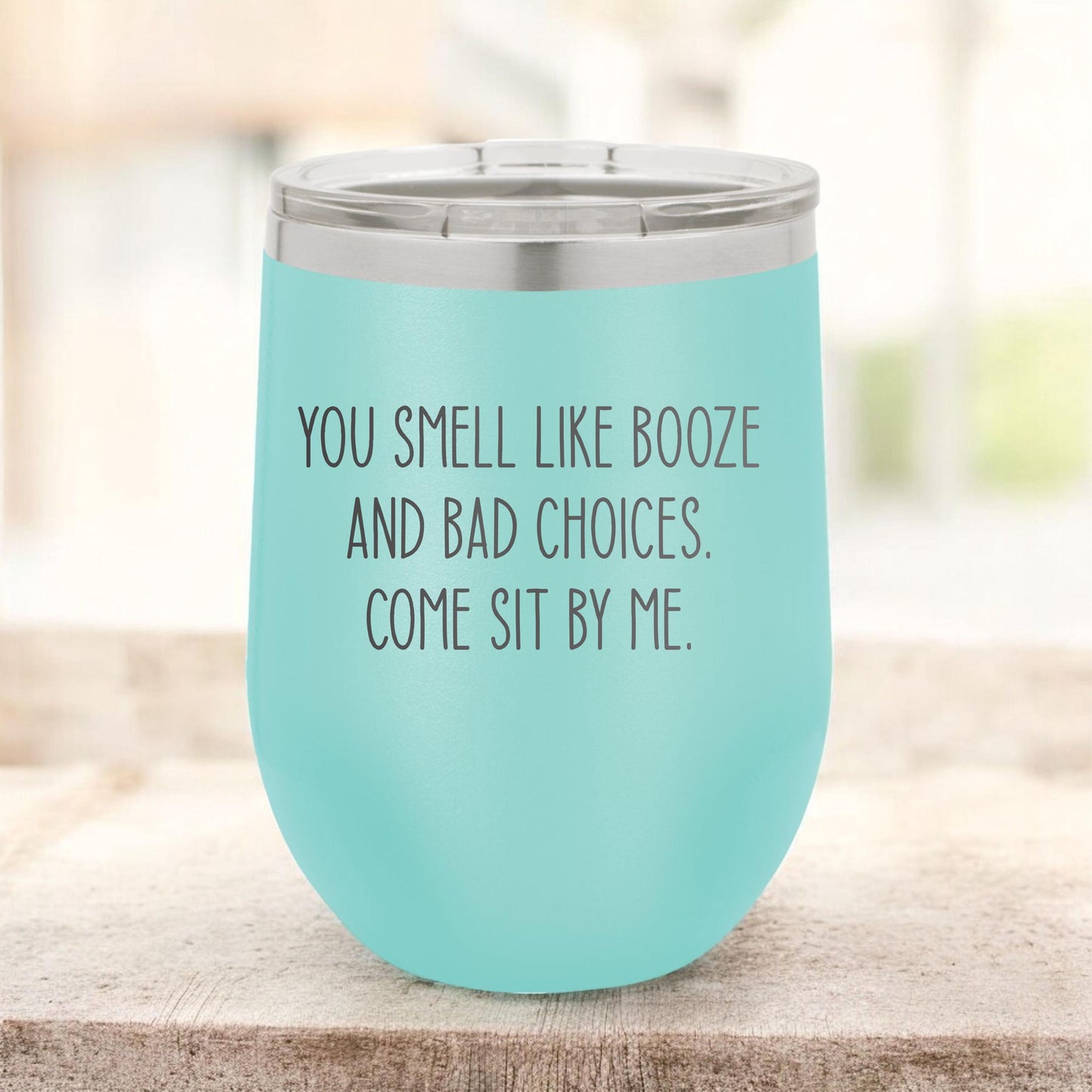 Custom Wine Tumbler - personalized engraved gift, family-made in Long Island