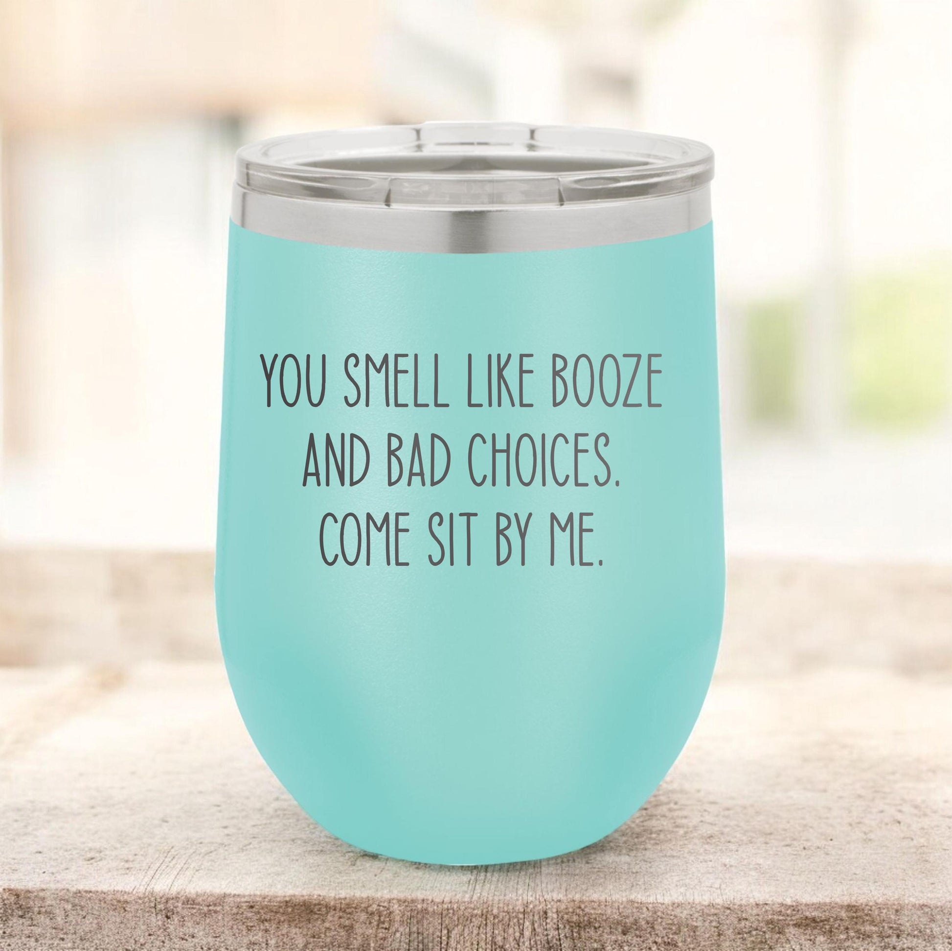 Custom Wine Tumbler - personalized engraved gift, family-made in Long Island