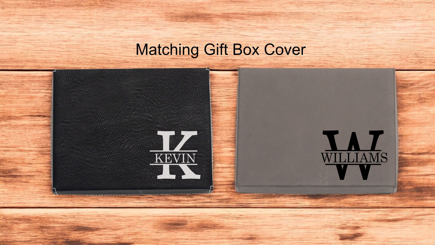 Personalized Groomsmen Proposal Set with Can Cooler & Keychain - personalization example