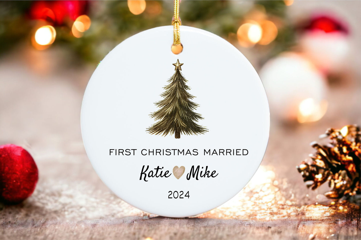 First Christmas Married Ornament