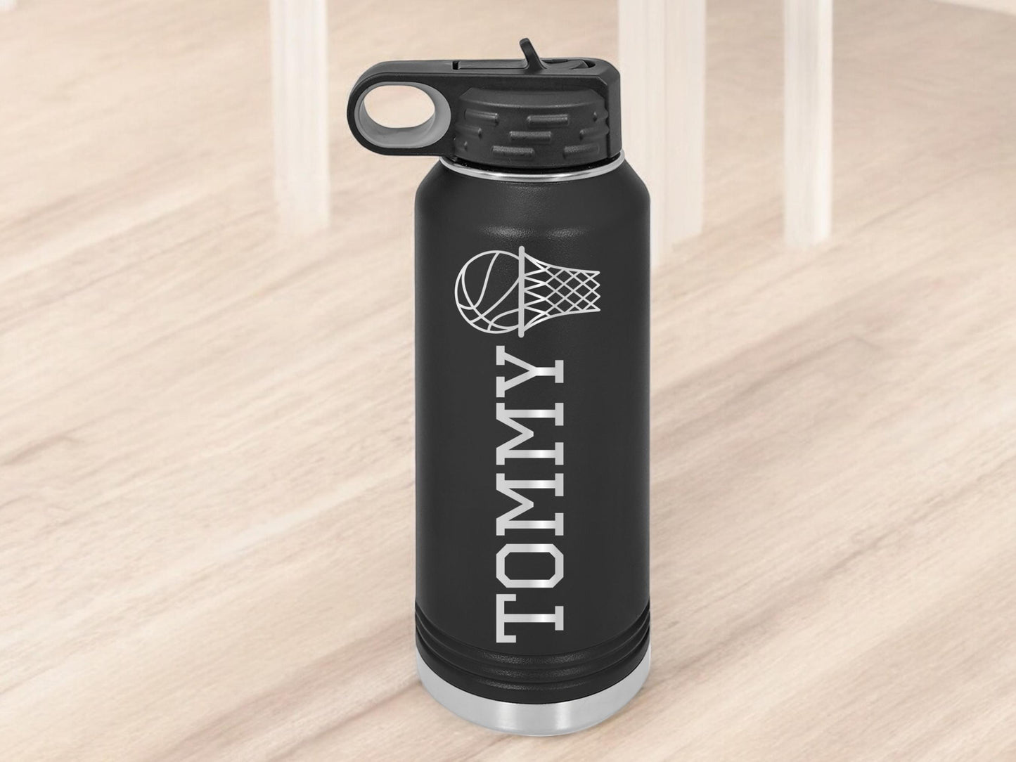 Personalized Basketball Player Water Bottle - a thoughtful custom gift