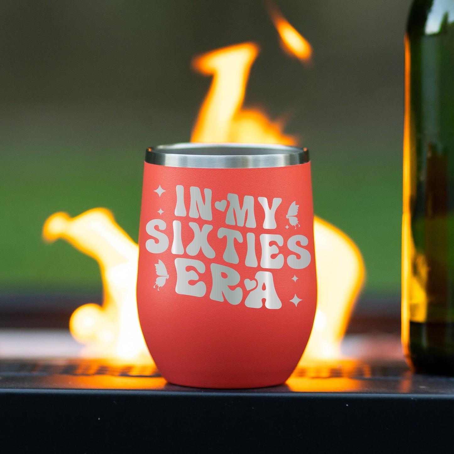 60th Birthday Wine Tumbler - color and style options