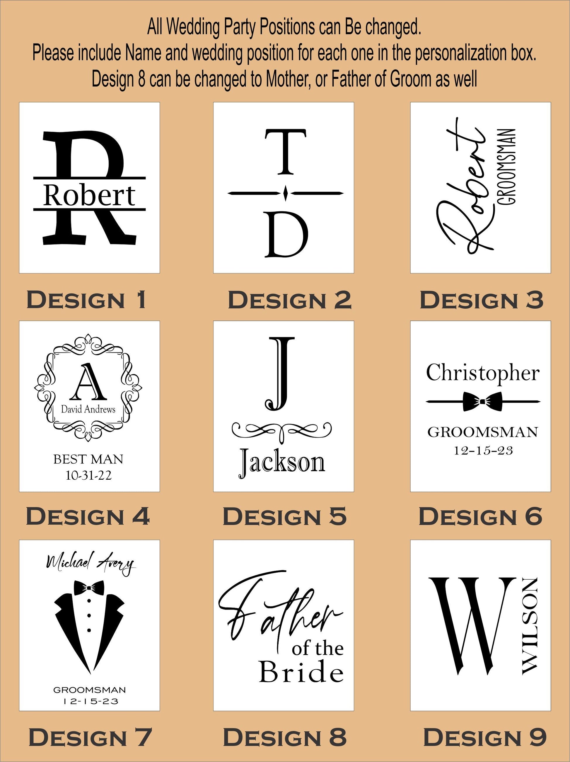 Personalized Tumbler for Men - personalization example