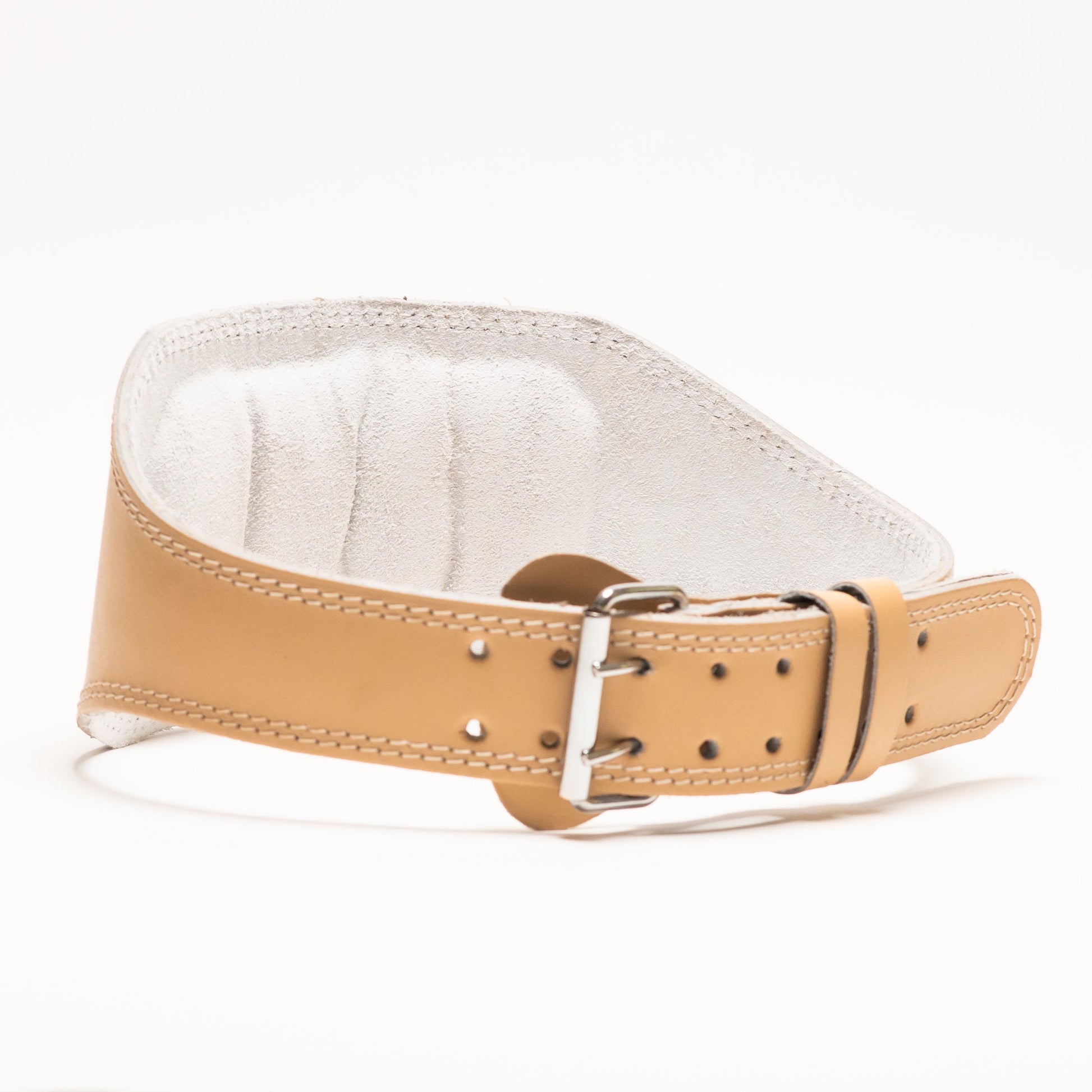 Personalized Leather Weightlifting Belt: Laser Engraved Gym Belt with - close-up of the custom engraving