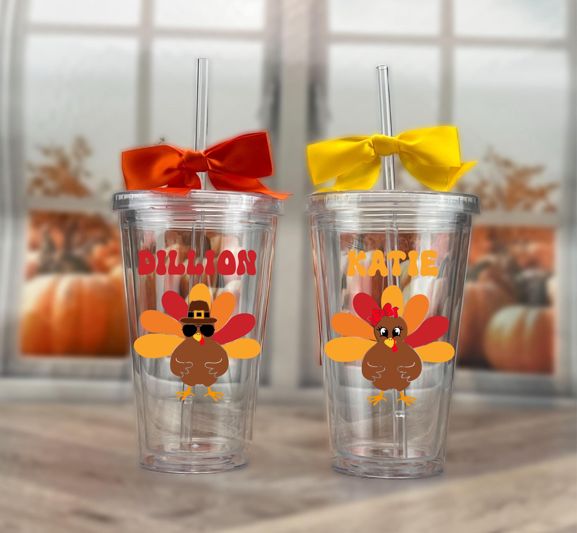 Kids Thanksgiving Tumbler - a thoughtful custom gift