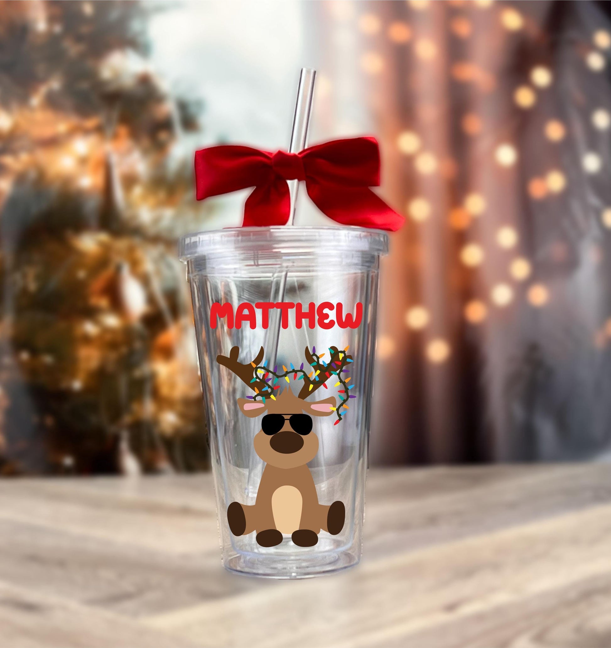 Kids Christmas Tumbler - personalized engraved gift, family-made in Long Island