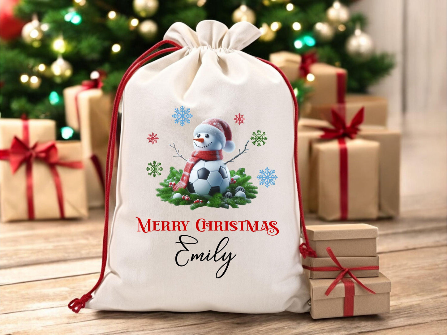 Soccer Santa Sack