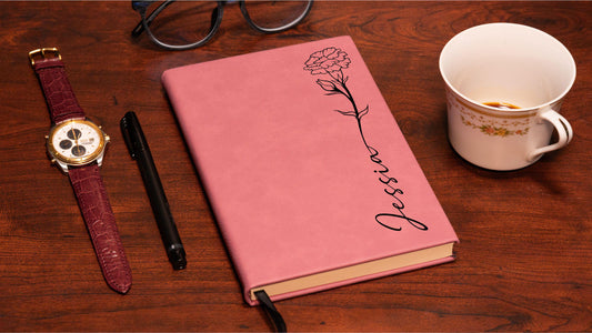 Valentine Gift Personalized Journal - personalization example