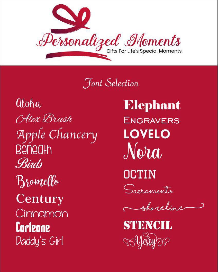 Personalized Manifestation journal - close-up of the custom engraving