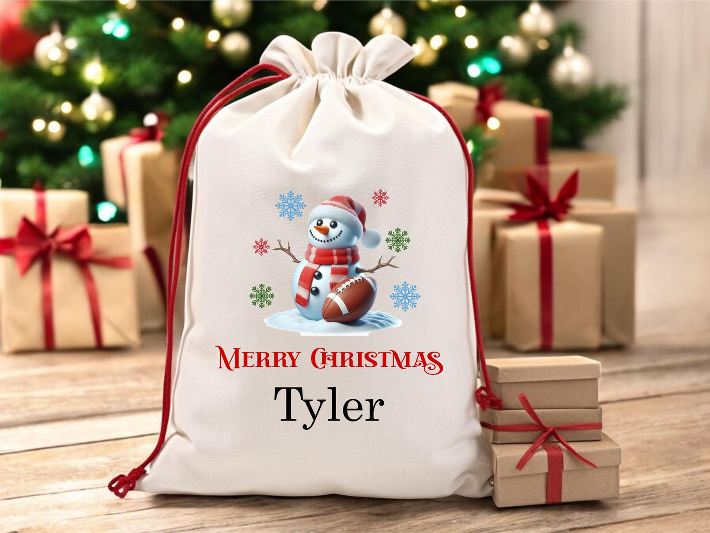 Soccer Santa Sack - color and style options