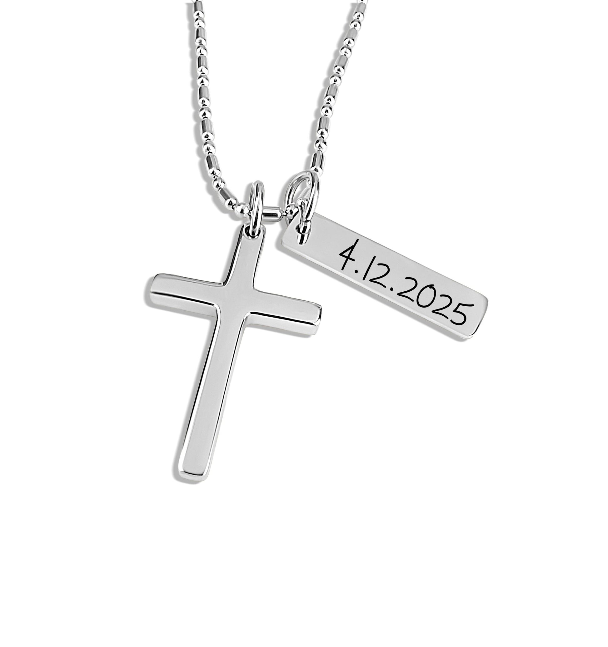 Personalized Cross Necklace for Boys - a thoughtful custom gift