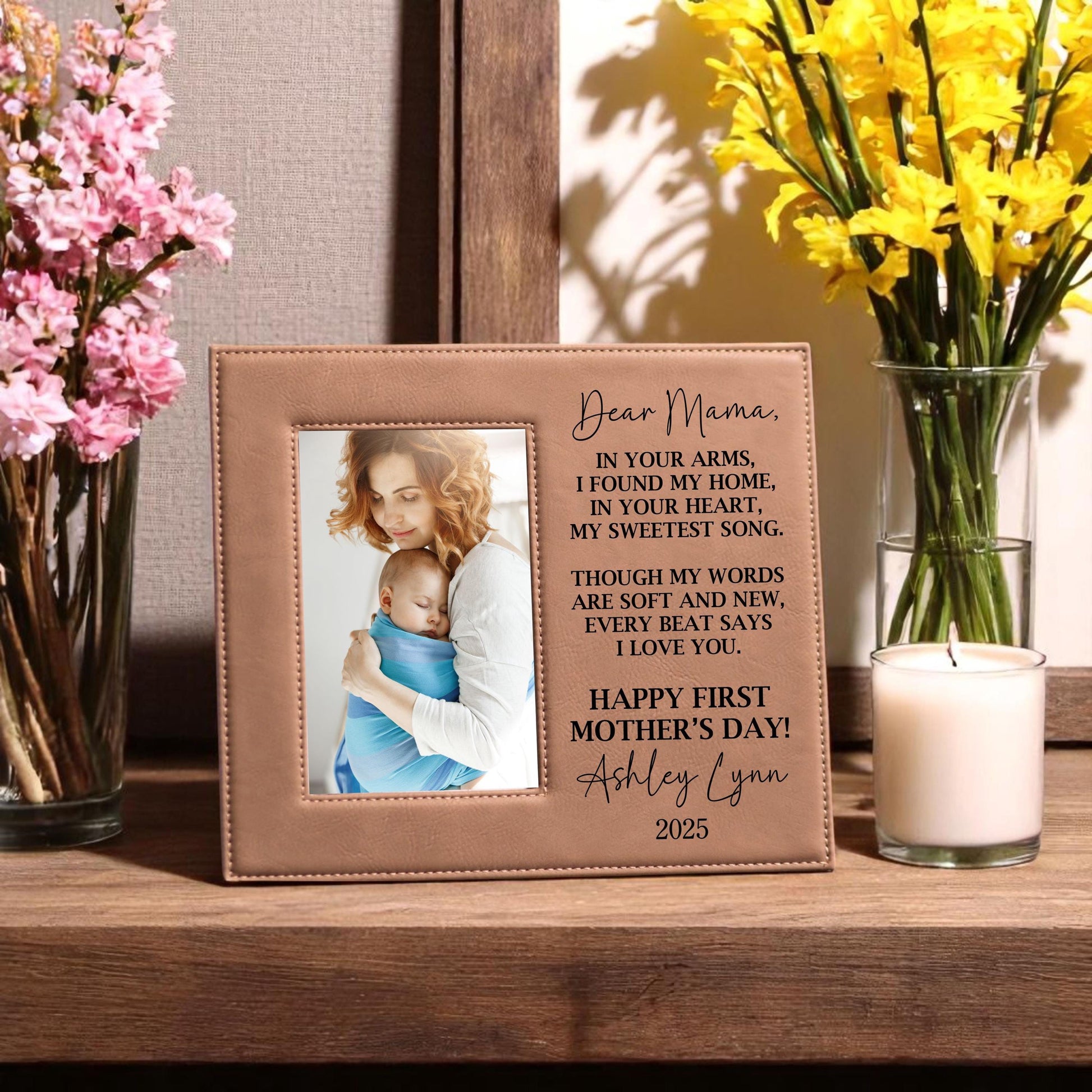 Personalized First Mothers Day Picture Frame - a thoughtful custom gift