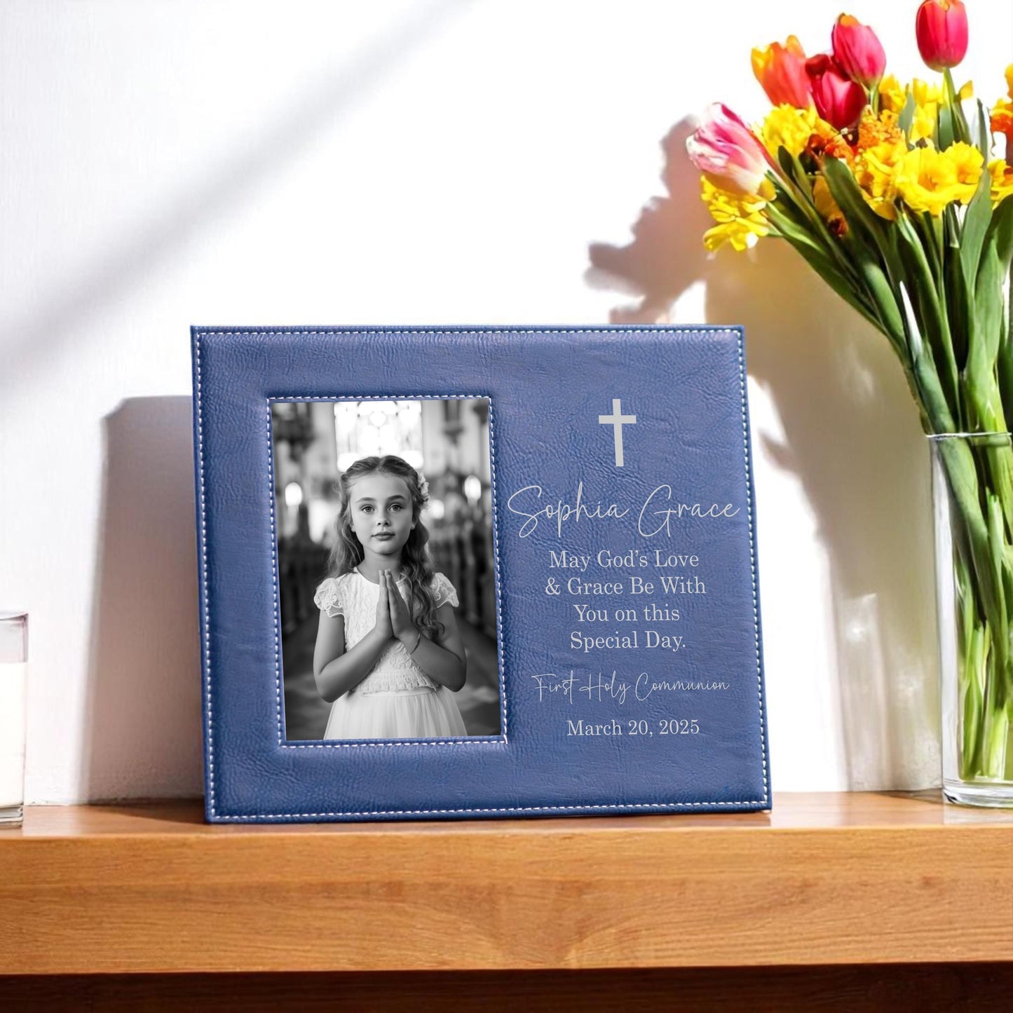 Personalized First Communion Picture Frame - a thoughtful custom gift