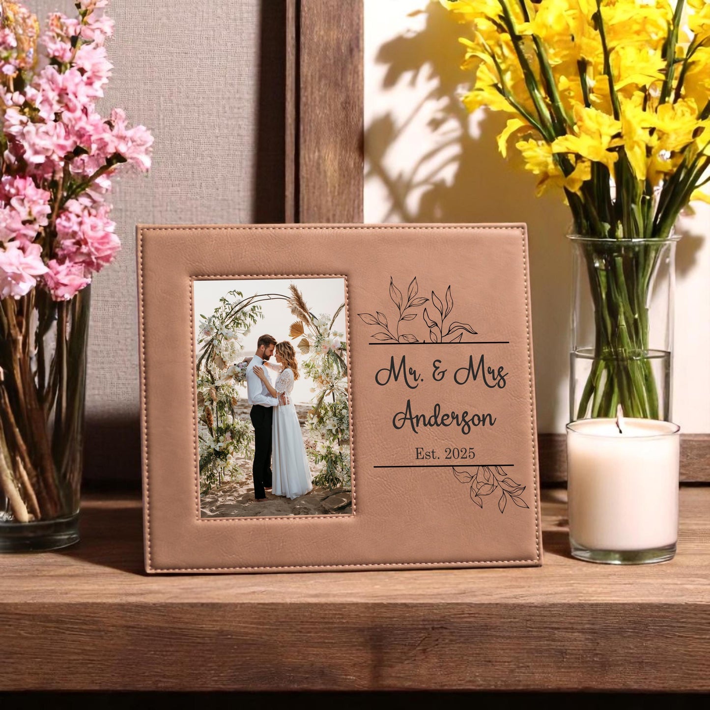 Personalized Wedding Picture Frame - personalization example