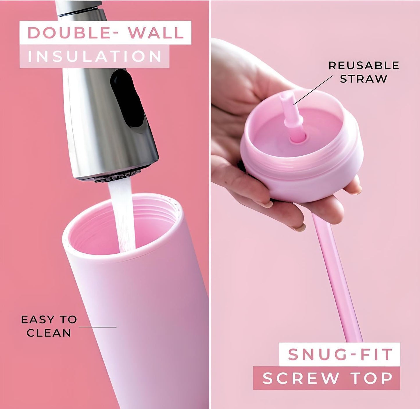 Personalized Bridesmaid Tumbler with Straw - color and style options
