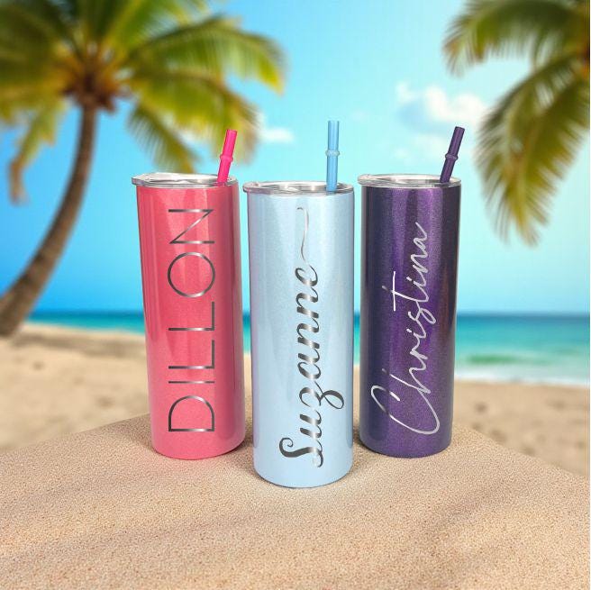 Personalized Tumbler with Name - personalization example