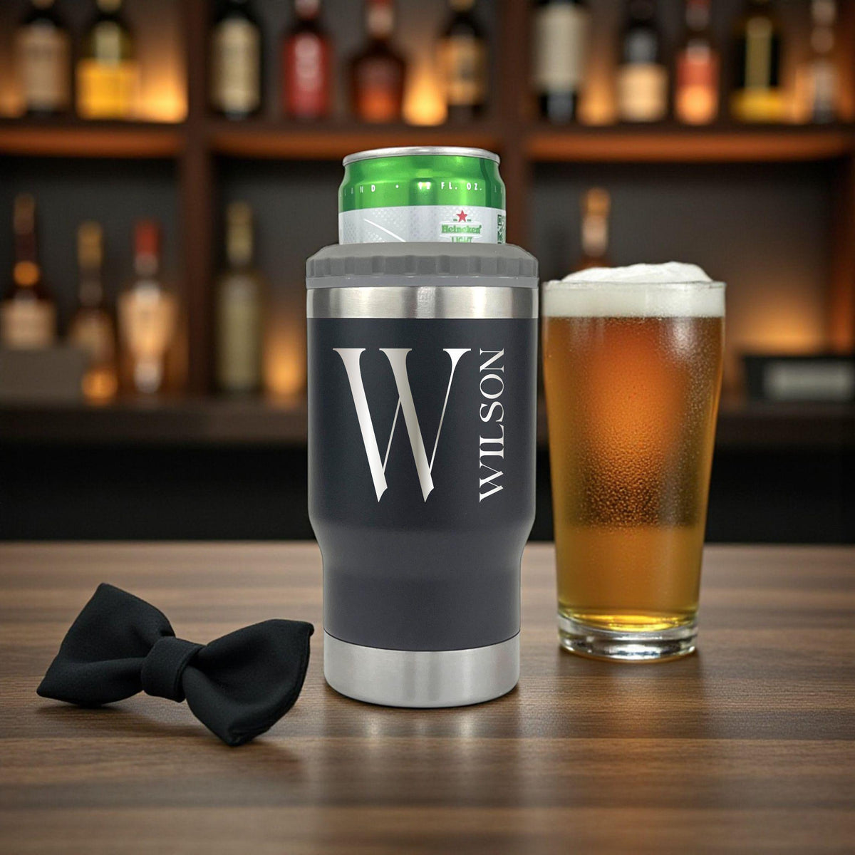 Navy Groomsmen Can Cooler