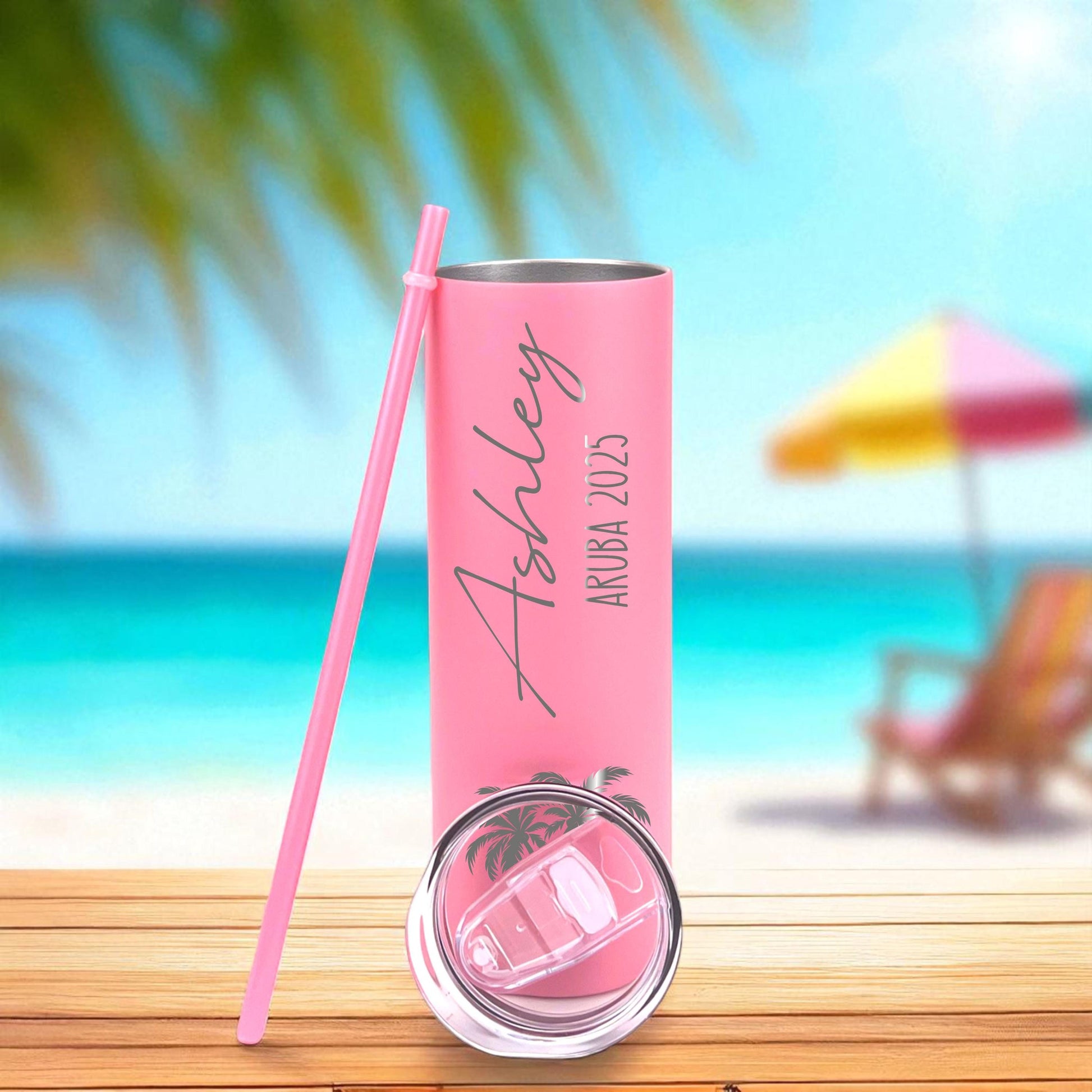 Personalized Vacation Cups with Name - personalization example
