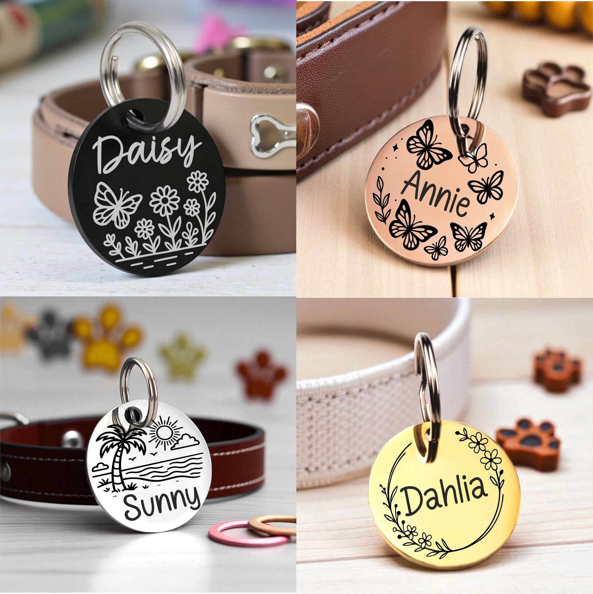 Personalized Dog & Cat ID Tag - personalization example