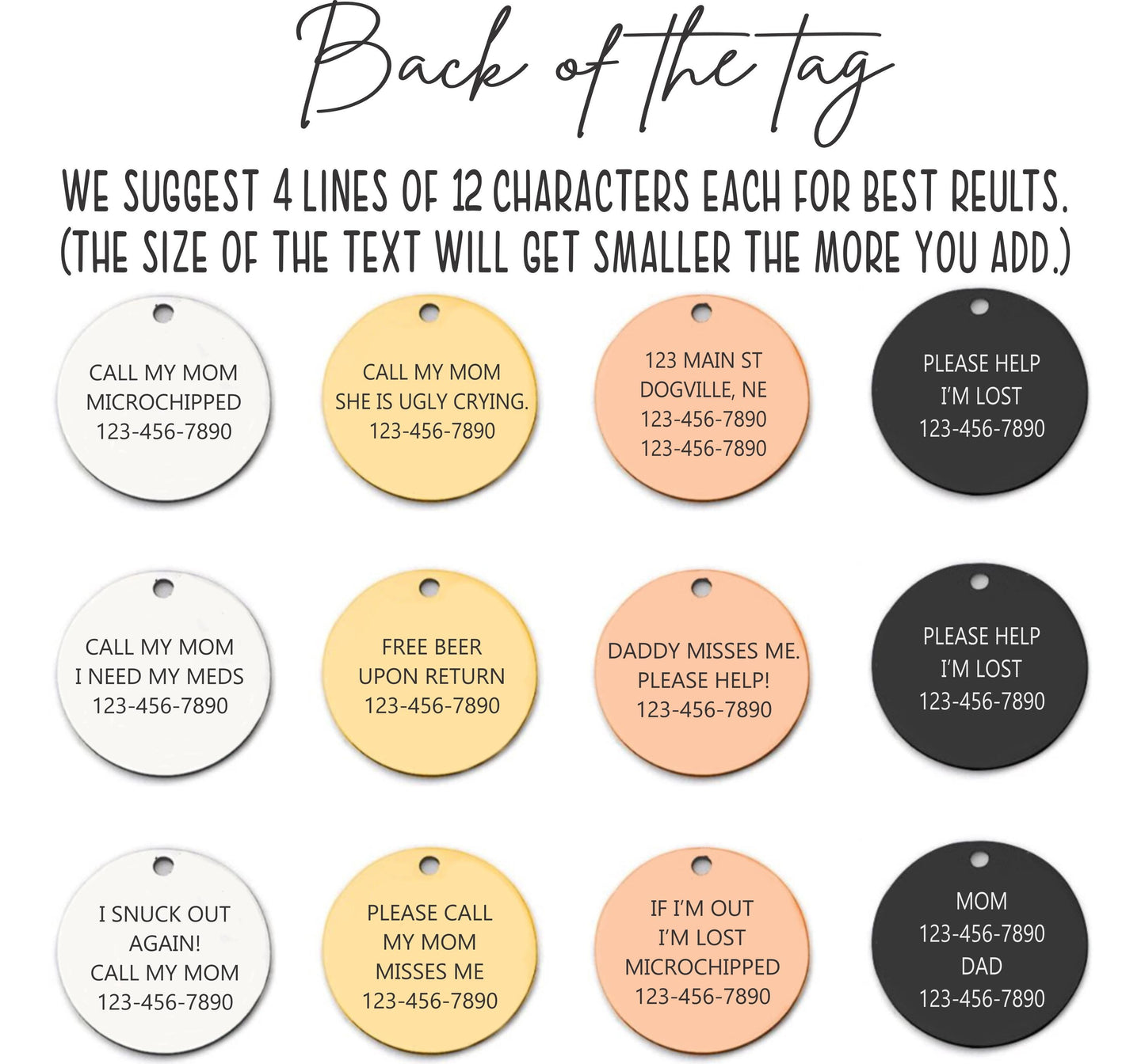 Personalized Cat Tag - a thoughtful custom gift