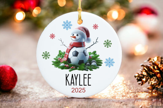 Personalized Soccer Ornament