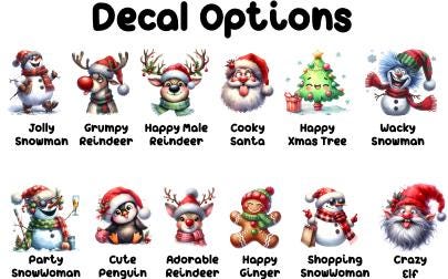 Personalized Funny Christmas Tumbler - close-up of the custom engraving