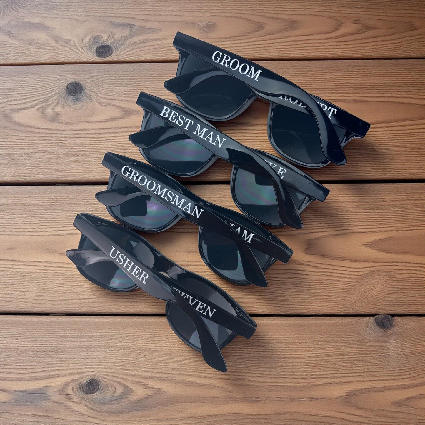 Custom Groomsman Sunglasses Personalized Wedding Party Shades for - a thoughtful custom gift