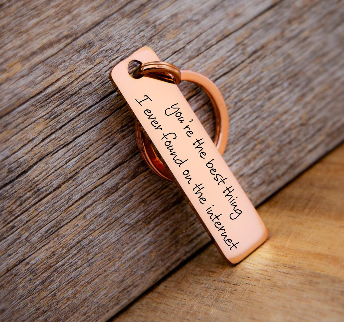 Drive Safe Keychain Gift - personalization example