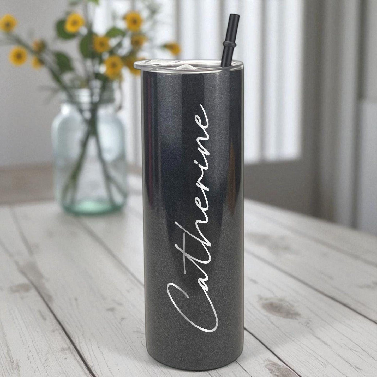 Personalized Skinny Tumbler with Name - color and style options