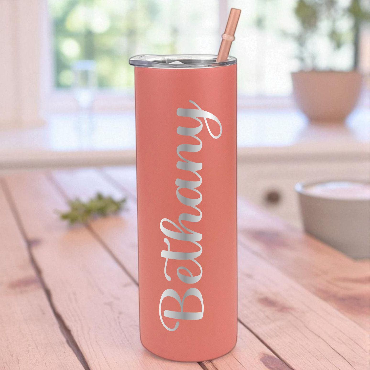 Personalized Skinny Tumbler with Name - color and style options