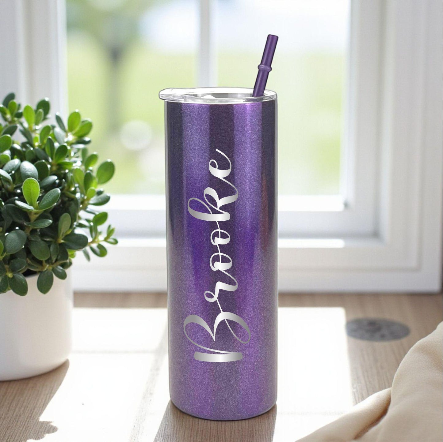 Personalized Skinny Tumbler with Name - personalized engraved gift, family-made in Long Island