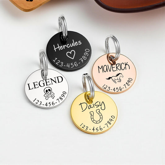 Custom Engraved Bridle Name Tag - personalized engraved gift, family-made in Long Island