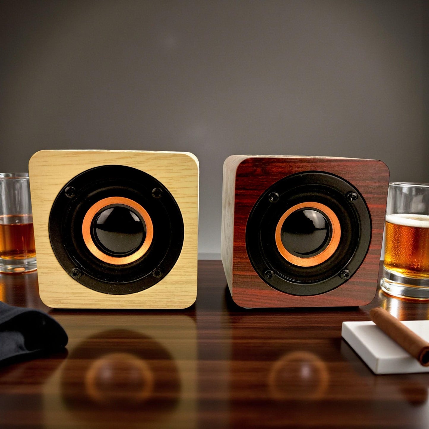 Personalized Bluetooth Speaker - close-up of the custom engraving
