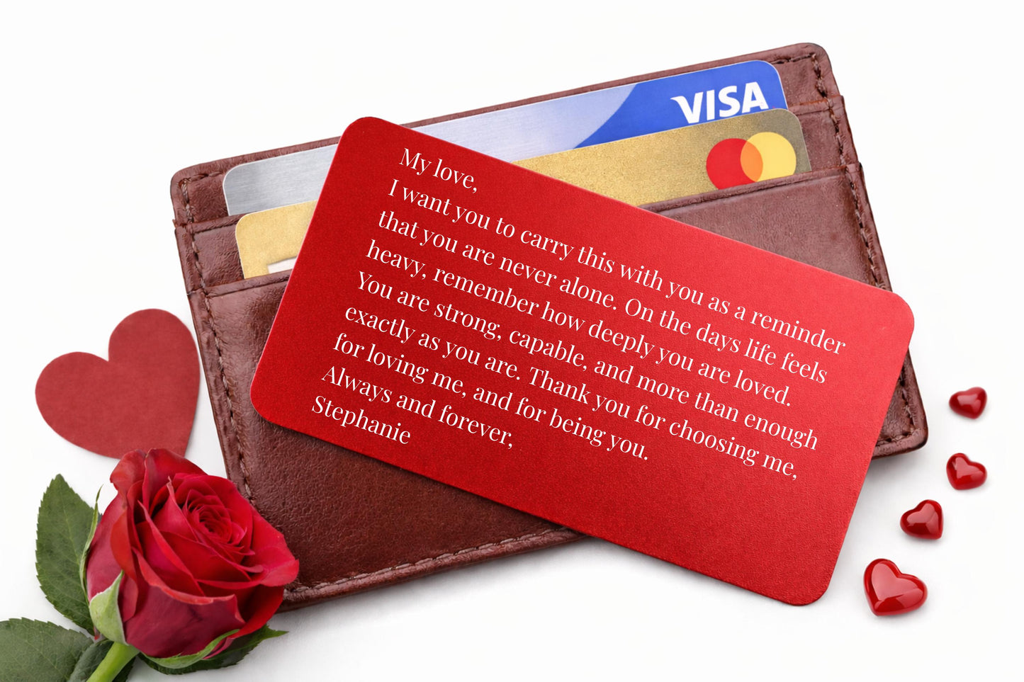 Personalized Engraved Wallet Card for Him