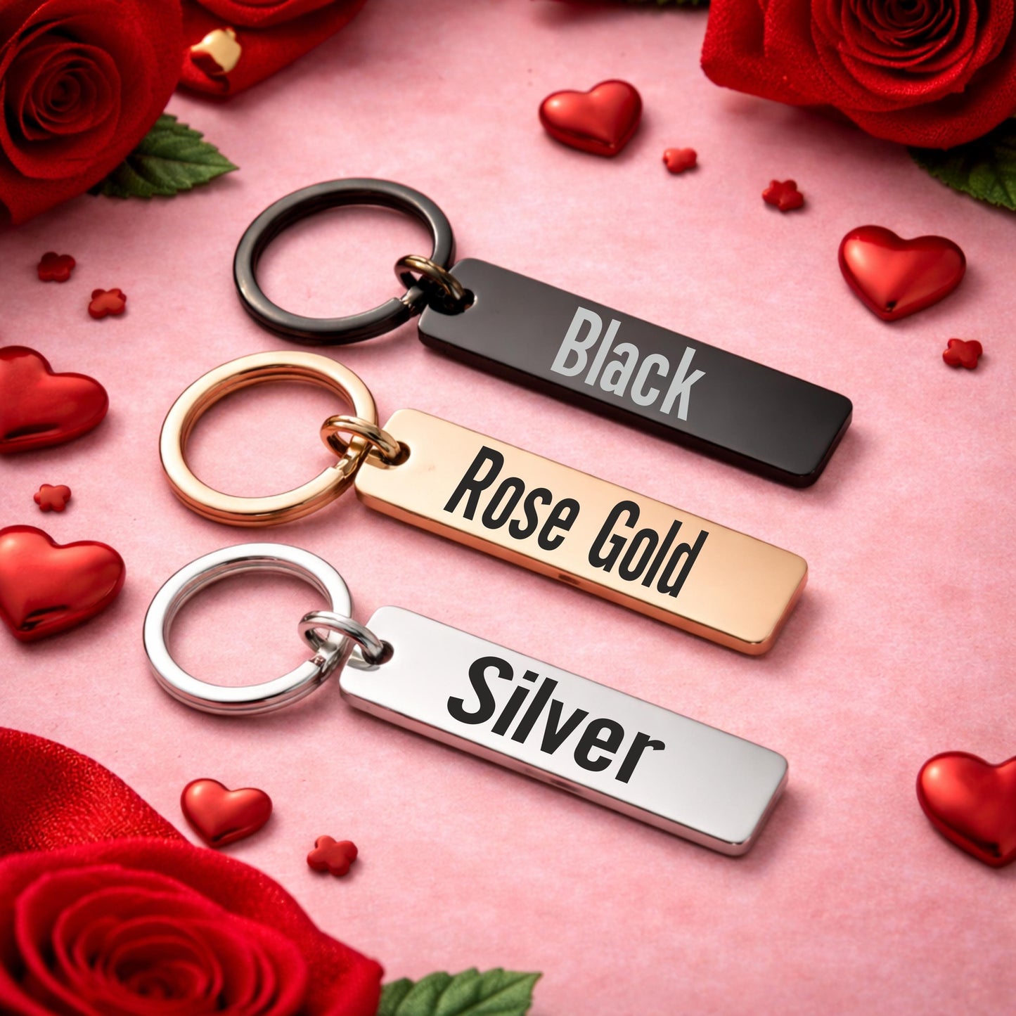 Funny Valentine Keychain - color and style options