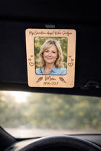 Load image into Gallery viewer, Memorial Car Visor Picture Frame – Personalized Guardian Angel Engraved Photo Frame – Remembrance Gift for Loved One Loss
