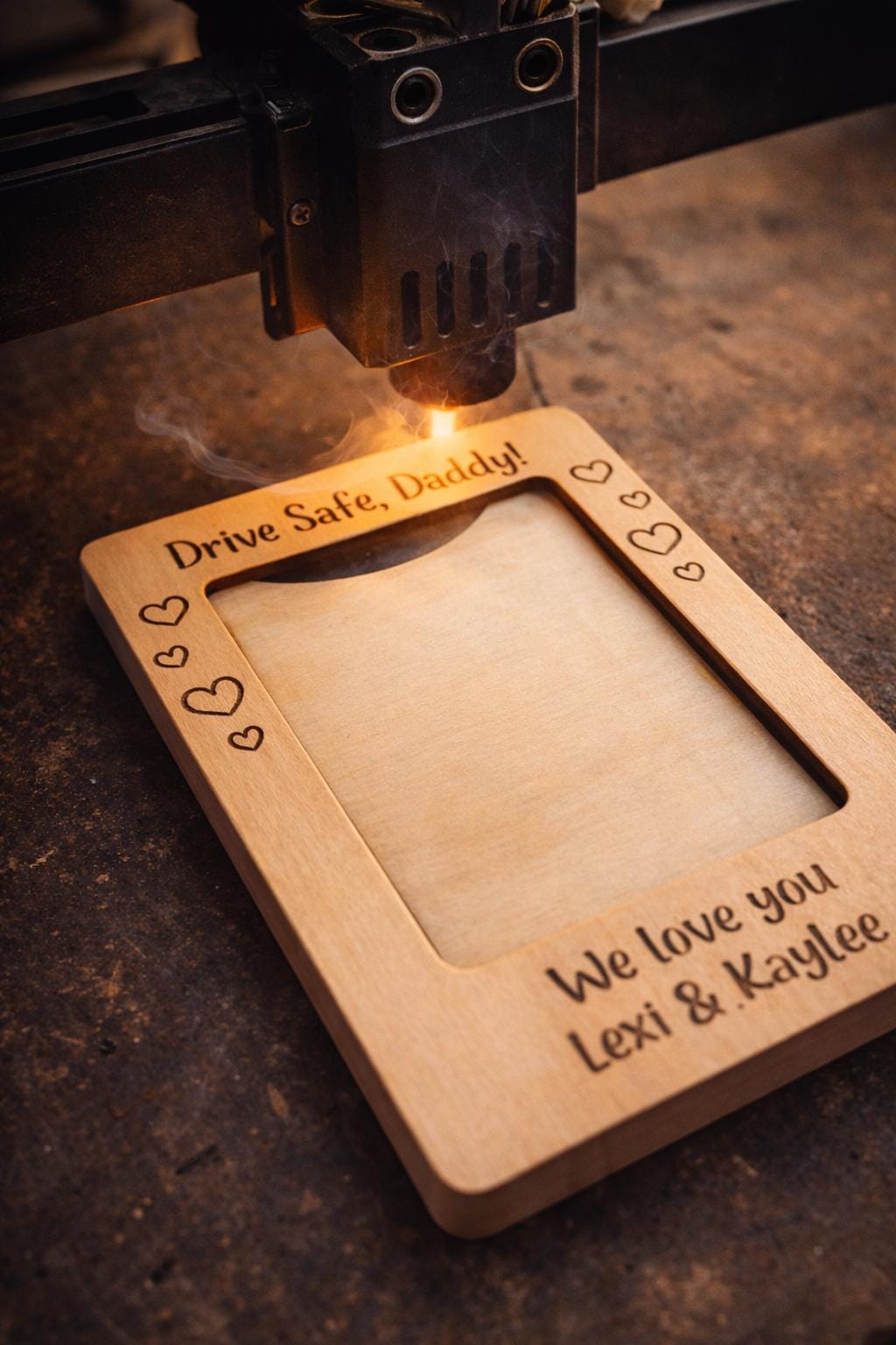 Memorial Car Visor Picture Frame – Personalized Guardian Angel Engraved Photo Frame – Remembrance Gift for Loved One Loss