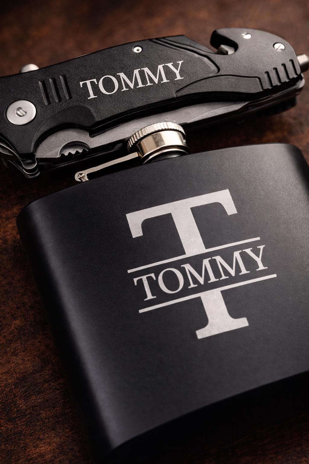 Groomsmen Proposal Gift Set, Personalized Flask set and Knife, Custom Gift Box for Best Man, Ushers & Groomsmen