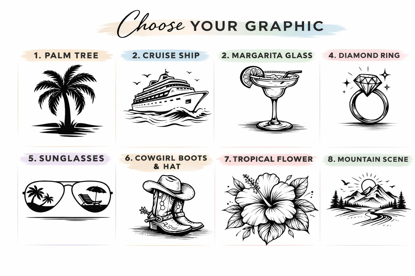Beach Trip Tumblers with Name - color and style options