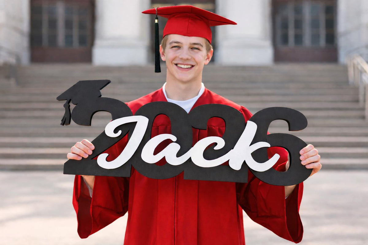 2027 Senior Photo Prop | Personalized Graduation Sign with Name